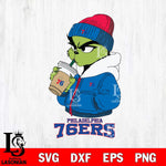 Philadelphia 76ers Grinch Bougie Sport Svg Eps Dxf Png File, Digital Download, Instant Download