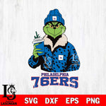 Philadelphia 76ers Grinch Christmas Cut Files Cricut, Svg Dxf Eps Png file , Silhouette