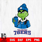 Philadelphia 76ers Grinch Football Christmas Cut Files Cricut, Svg Dxf Eps Png file , Silhouette