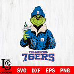 Philadelphia 76ers Grinch Leopard Svg Eps Dxf Png File, Digital Download, Instant Download