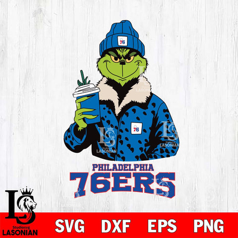 Philadelphia 76ers Grinch Leopard Svg Eps Dxf Png File, Digital Download, Instant Download