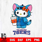 Philadelphia 76ers Hello Kitty Stitch Svg Eps Dxf Png File, NBA svg, Digital Download, Instant Download