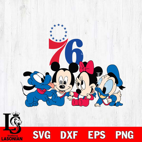 Philadelphia 76ers Mickey Minne 5 Nba Svg Eps Dxf Png File, NBA svg, Digital Download, Instant Download