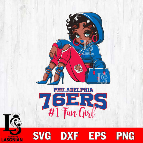 Philadelphia 76ers #1 beauty Black Fan Girl