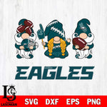 Philadelphia Eagles 3 Gnomes Football Svg Eps Dxf Png File, Digital Download, Instant Download