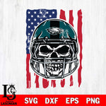 Philadelphia Eagles American Skull Helmet Svg Eps Dxf Png File, Digital Download, Instant Download