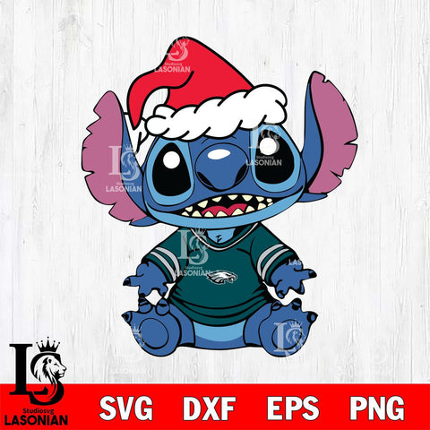 Philadelphia Eagles Baby Stitch Christmas Svg Eps Dxf Png File, Digital Download, Instant Download