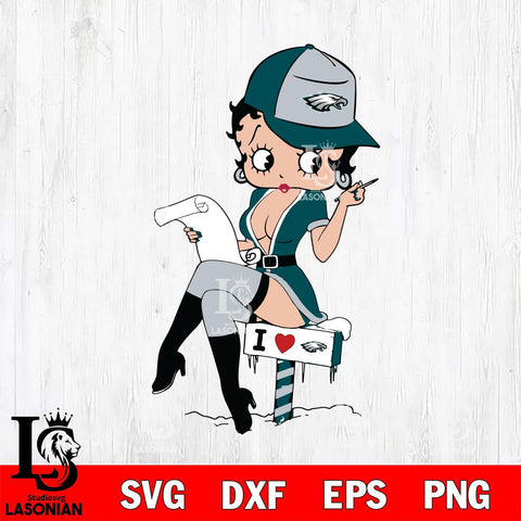 Philadelphia Eagles Betty Boop Sexy Fan Svg Eps Dxf Png File, Digital Download, Instant Download