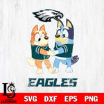 Philadelphia Eagles Bluey Chilli Dance Svg Eps Dxf Png File, Digital Download, Instant Download