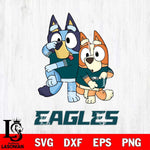 Philadelphia Eagles Bluey Chilli Dance Mode Svg Eps Dxf Png File, Digital Download, Instant Download