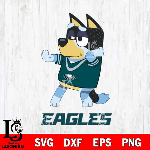 Philadelphia Eagles Bluey Dad Dance Svg Eps Dxf Png File, Digital Download, Instant Download