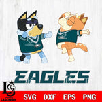 Philadelphia Eagles Bluey Dance Svg Eps Dxf Png File, Digital Download, Instant Download