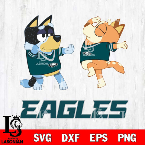 Philadelphia Eagles Bluey Dance Svg Eps Dxf Png File, Digital Download, Instant Download