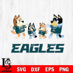 Philadelphia Eagles Bluey Dance Squats Svg Eps Dxf Png File, Digital Download, Instant Download