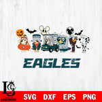 Philadelphia Eagles Bluey Halloween Svg Eps Dxf Png File, Digital Download, Instant Download