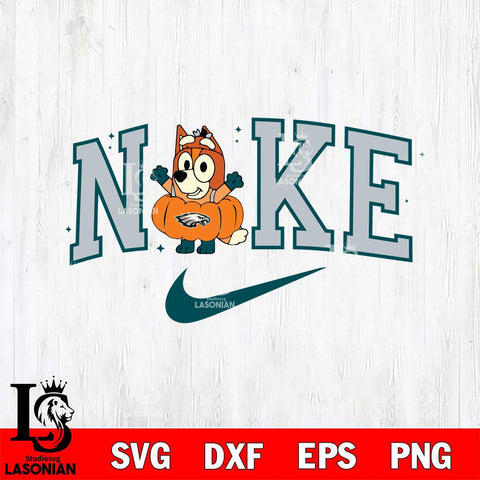 Philadelphia Eagles Bluey Halloween Nike Nfl Svg Eps Dxf Png File, Digital Download, Instant Download