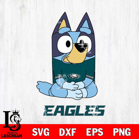 Philadelphia Eagles Bluey Styles Football Cricut Files,Bluey Svg file,Digital Download ,Instant Download