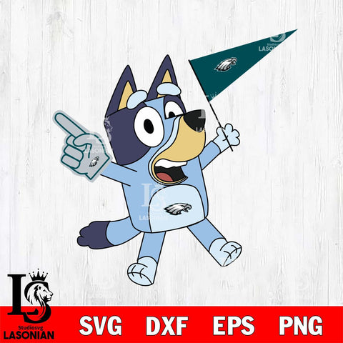 Philadelphia Eagles Bluey flag NFL Svg Eps Dxf Png File, Digital Download, Instant Download