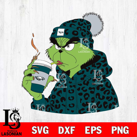 Philadelphia Eagles Boujee Grinch 8 Svg Eps Dxf Png File, Digital Download, Instant Download