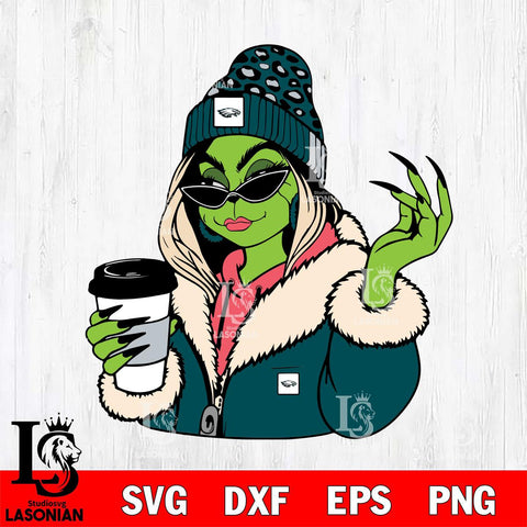 Philadelphia Eagles Boujee Grinch 9 Svg Eps Dxf Png File, Digital Download, Instant Download