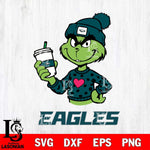 Philadelphia Eagles Boujee Grinch Heart Christmas Svg Eps Dxf Png File,Cricut svg files, Digital Download, Instant Download