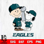 Philadelphia Eagles Charlie Brown and Snoopy Champions Svg Eps Dxf Png File, NFL svg , Digital Download , Instant Download, Cricut File