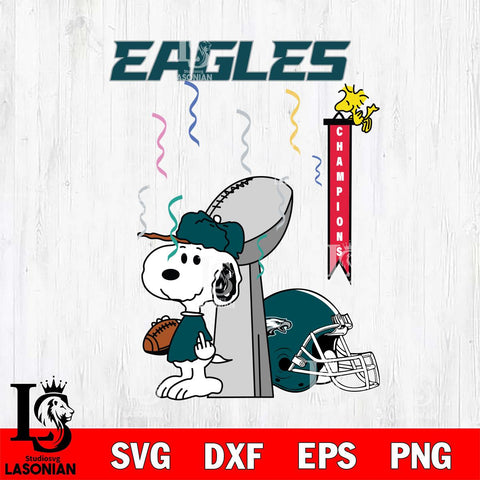 Philadelphia Eagles Charlie Brown and Snoopy Super Bowl Svg Eps Dxf Png File, NFL svg , Digital Download , Instant Download, Cricut File