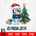 Philadelphia Eagles Christmas Bluey Tree Sport Svg Eps Dxf Png File,Cut Svg Files, Digital File, Sublimation