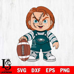 Philadelphia Eagles Chucky Horror 7 Svg Eps Dxf Png File, NFL svg, Digital Download, Instant Download