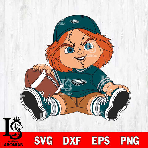 Philadelphia Eagles Chucky Horror 8 Svg Eps Dxf Png File, NFL svg, Digital Download, Instant Download