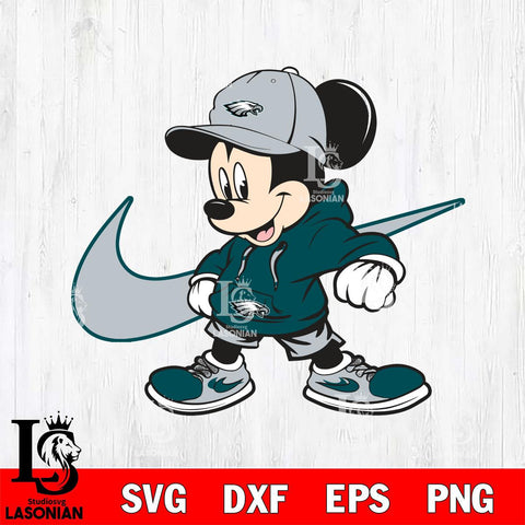 Philadelphia Eagles Cool Mickey Mouse Svg Eps Dxf Png File, Digital Download, Instant Download