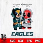 Philadelphia Eagles Deadpool X Wolverine Funny Svg Eps Dxf Png File, Digital Download, Instant Download