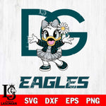 Philadelphia Eagles Dolce And Gabbana Daisy Duck Disney Svg Eps Dxf Png File, Digital Download, Instant Download