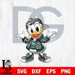 Philadelphia Eagles Dolce And Gabbana Donald Duck Disney Svg Eps Dxf Png File, Digital Download, Instant Download