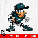 Philadelphia Eagles Donal Duck Svg Eps Dxf Png File, Digital Download, Instant Download