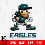 Philadelphia Eagles Donal Duck Disney, Svg Eps Dxf Png File, Digital Download