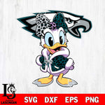 Philadelphia Eagles Fancy Daisy Duck Disney Svg Eps Dxf Png File, Digital Download, Instant Download