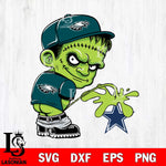 Philadelphia Eagles Frankenstein Piss On Dallas Cowboys Svg Eps Dxf Png File, Digital Download, Instant Download