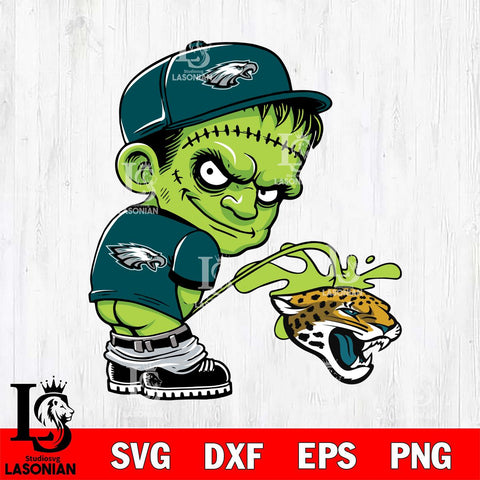 Philadelphia Eagles Frankenstein Piss On Washington Commanders Svg Eps Dxf Png File, Digital Download, Instant Download