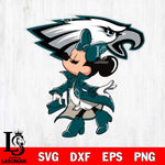 Philadelphia Eagles Glamorous Minnie Svg Eps Dxf Png File, Digital Download, Instant Download