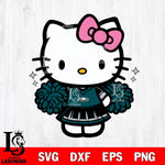 Philadelphia Eagles Hello Kitty Cheerleader Svg Eps Dxf Png File, Digital Download, Instant Download