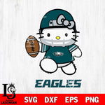 Philadelphia Eagles Hello Kitty Nfl 4 Svg Eps Dxf Png File, Digital Download, Instant Download