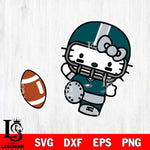 Philadelphia Eagles Hello Kitty sport 12 Svg Eps Dxf Png File, Digital Download, Instant Download