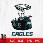 Philadelphia Eagles Jason Voorhees 10 Svg Eps Dxf Png File, Digital Download