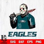 Philadelphia Eagles Jason Voorhees 11 Svg Eps Dxf Png File, Digital Download