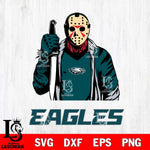 Philadelphia Eagles Jason Voorhees 6 Svg Eps Dxf Png File, Digital Download