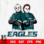 Philadelphia Eagles Jason Voorhees 8 Svg Eps Dxf Png File, Digital Download