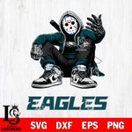 Philadelphia Eagles Jason Voorhees Halloween SVG Svg Eps Dxf Png File, Digital Download, Instant Download