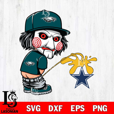 Philadelphia Eagles Jigsaw Piss On Dallas Cowboys Svg Eps Dxf Png File, Digital Download, Instant Download