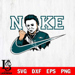 Philadelphia Eagles Michael Myers Nike Svg Eps Dxf Png File, Digital Download, Instant Download